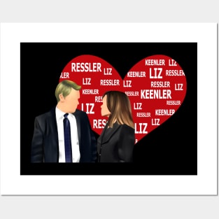 Keen and Ressler best scenes, the blacklist #keenler drawing Posters and Art